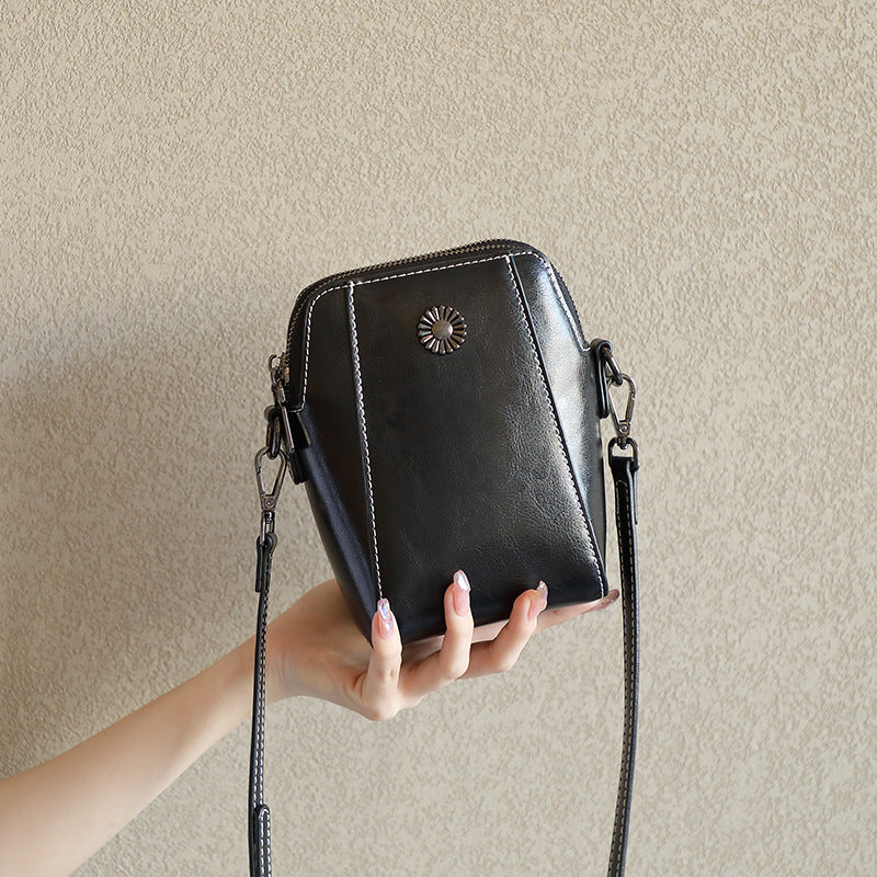 Genuine Leather Crossbody Phone Bag