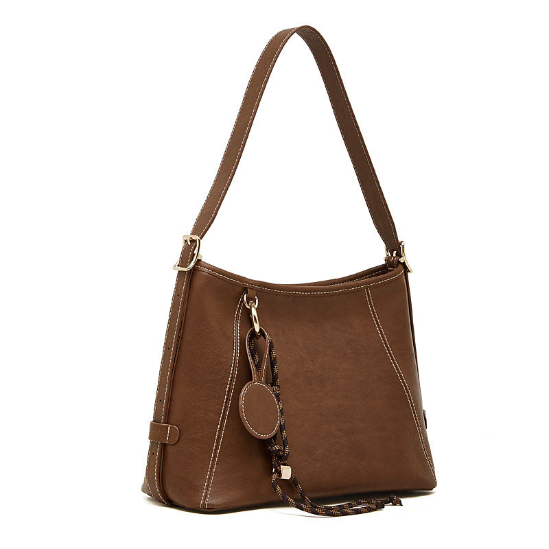 Genuine Leather Crossbody Tote Bag