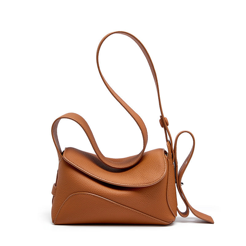 Large Capacity Genuine Leather Shoulder Crossbody Tote Bag