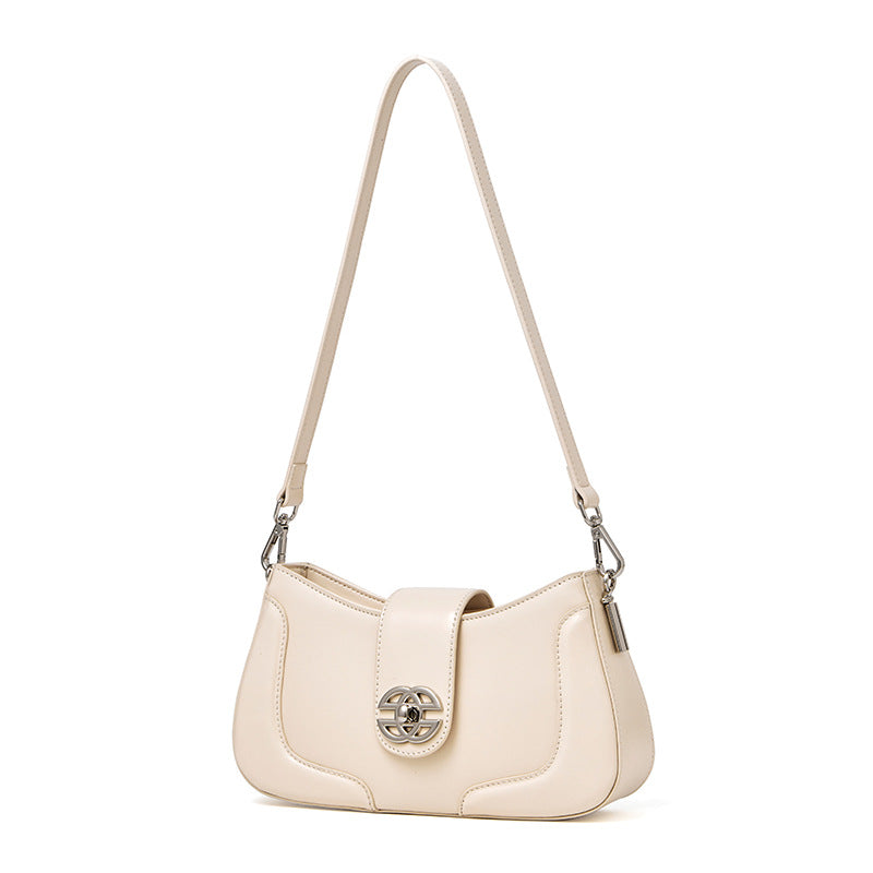 Genuine Leather Elegant Shoulder Crossbody Small Square Bag