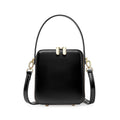 Genuine Leather Top-Handle Crossbody Small Square Bag