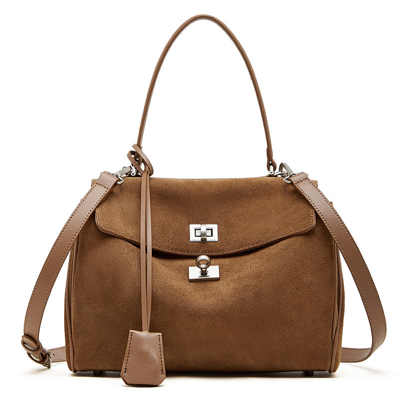 Large Capacity Top-Handle Crossbody Tote Bag