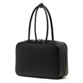 Genuine Leather Top-Handle Bowling Bag
