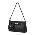 Genuine Leather Turnlock Crossbody Mini Square Bag