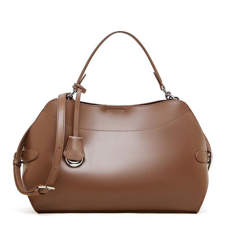 Vintage Commuter Shoulder Bag With Top Handles