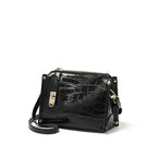 Genuine Leather Shoulder Crossbody Top-Handle Mini Square Bag