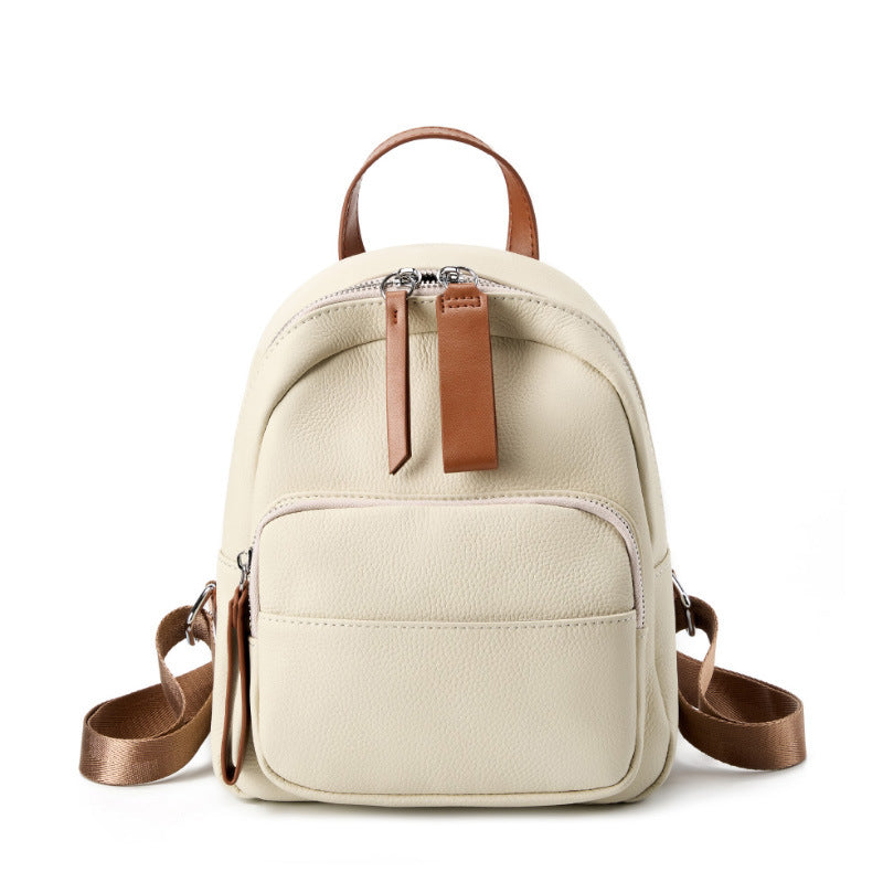 Genuine Leather Large Capacity Women's Backpack