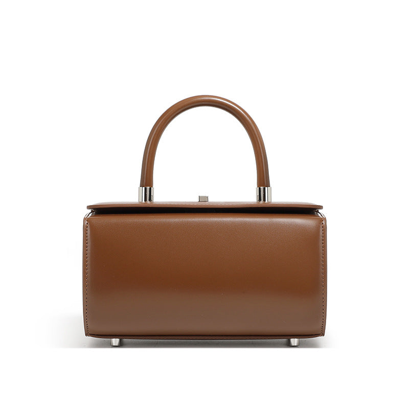 Vintage Top Handle Shoulder Crossbody Box Bag