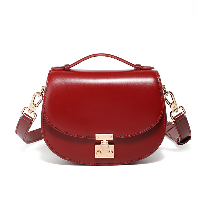Premium Genuine Leather Shoulder Crossbody Crescent Bag