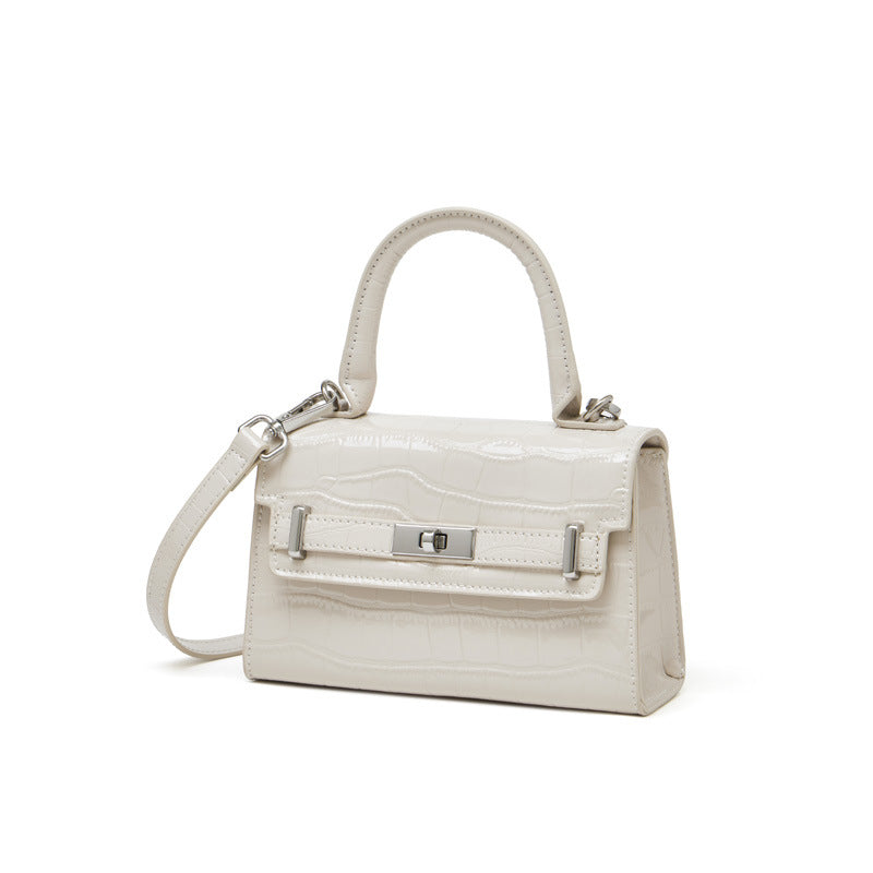 Stylish Kelly Bag With Top Handles And Shoulder Strap