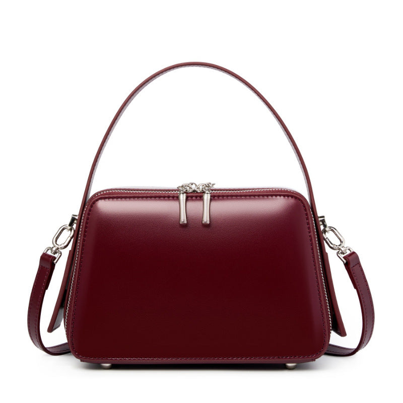 Commuter Single-Shoulder Crossbody Top-Handle Mini Square Bag