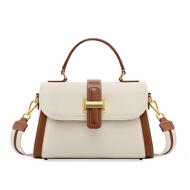 Vintage Single-Strap Crossbody Bag With Top Handle