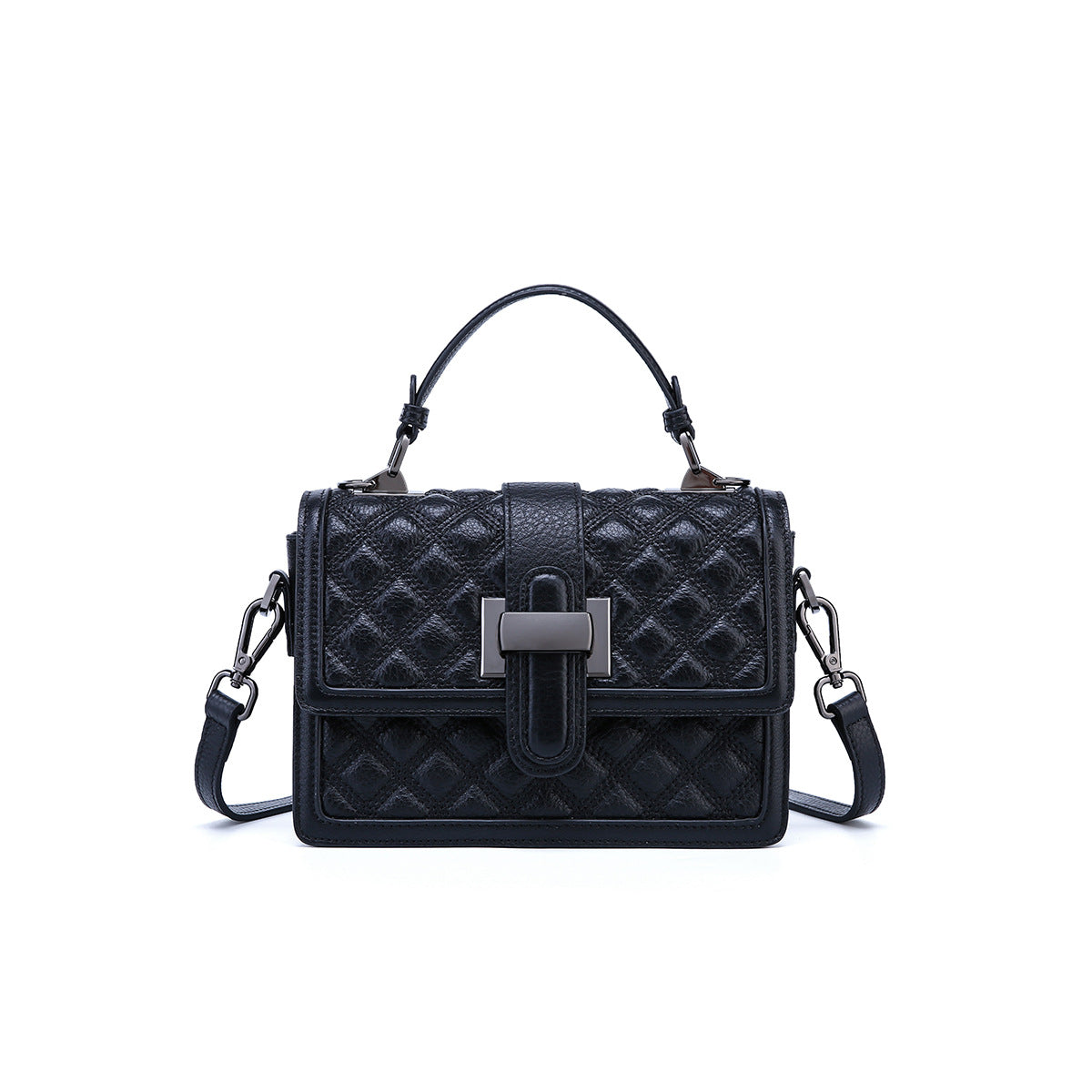 Vintage Quilted Shoulder Crossbody Handbag