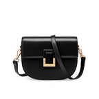 Genuine Leather Crossbody Saddle Bag
