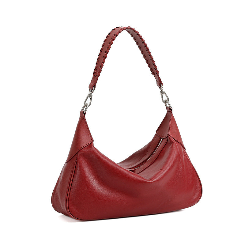 Genuine Leather Crossbody Handheld Underarm Bag