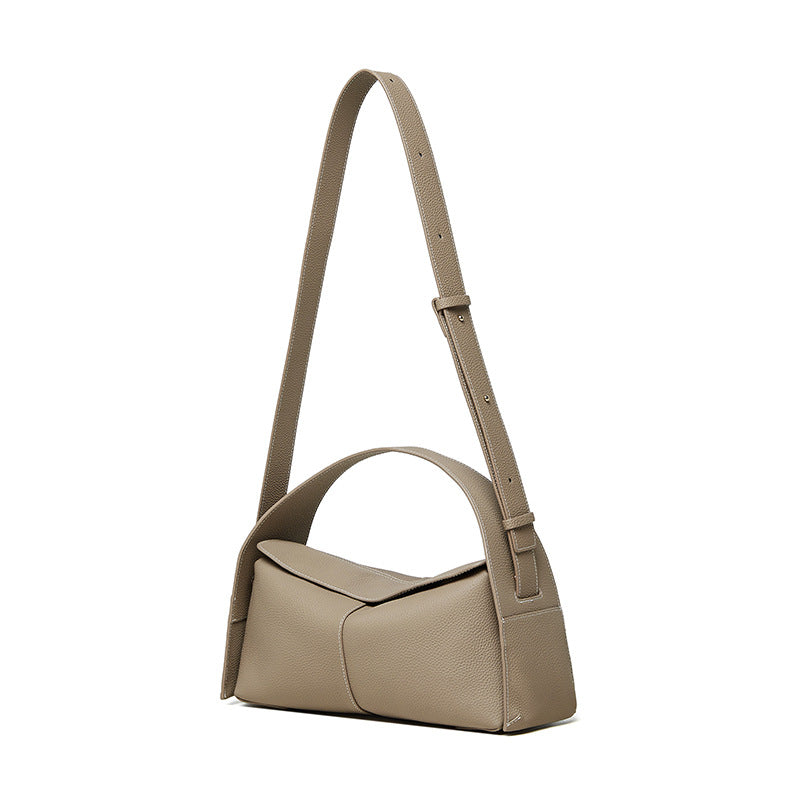 Genuine Leather Shoulder Crossbody Top Handle Tote Bag