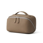 Genuine Leather Travel Makeup Handbag