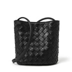Genuine Leather Shoulder Crossbody Bucket Bag