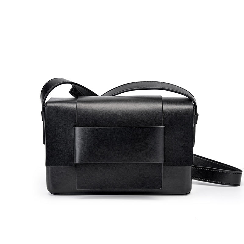 Genuine Leather Crossbody Small Square Bag
