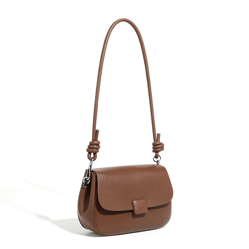Genuine Leather Crossbody Small Square Bag