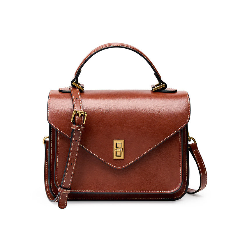 Vintage Top Handle Shoulder Crossbody Satchel
