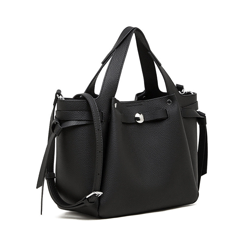 Large Capacity Top-Handle Crossbody Tote Bag
