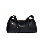 Genuine Leather Crossbody Baguette Bag