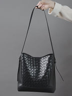 Genuine Leather Large Capacity Shoulder Handheld Tote Bag