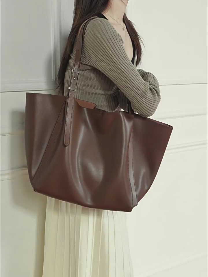 Fashionable Vintage Genuine Leather Tote Bag