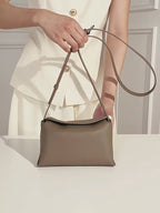 Commuter Genuine Leather Shoulder Crossbody Pillow Bag