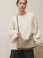 Vintage Genuine Leather Shoulder Crossbody Underarm Bag