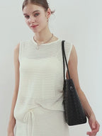 Large-Capacity Work Tote Bag With Shoulder Strap