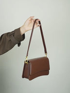 Premium Top Handle Crossbody Baguette Bag