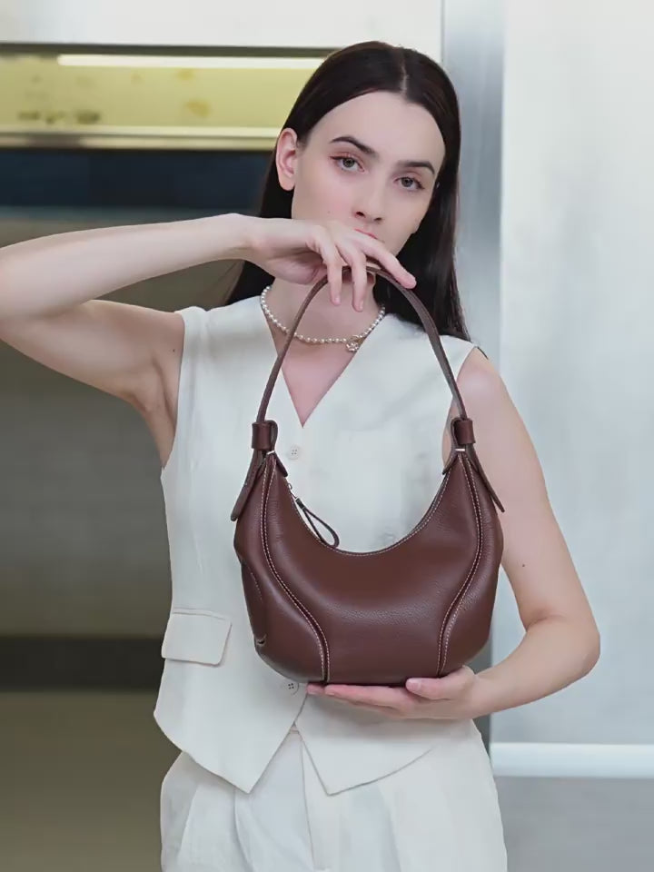 Vintage Top Handle Shoulder Crossbody Dumpling Bag