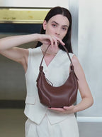 Vintage Top Handle Shoulder Crossbody Dumpling Bag
