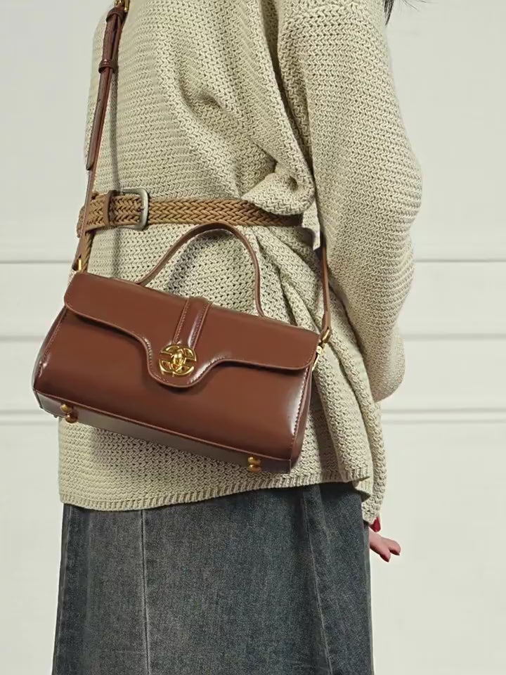 Luxury Genuine Leather Shoulder Crossbody Handbag