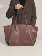 Vintage Genuine Leather Shoulder Tote Bag