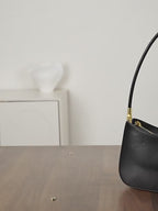 Genuine Leather Shoulder Crossbody Baguette Bag