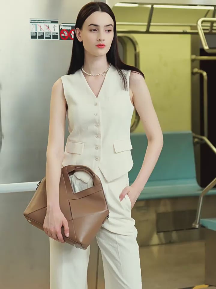 Fashion Genuine Leather Shoulder Crossbody Handbag