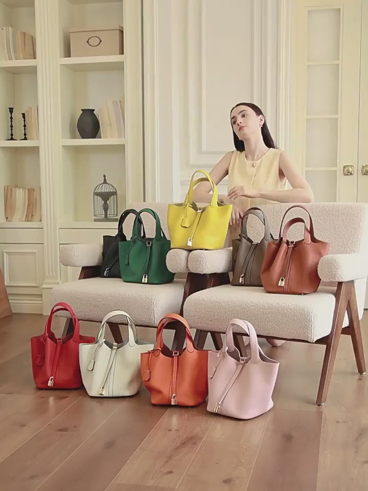Premium Exquisite Bucket Bag with Top Handle
