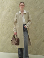 Genuine Leather Top-Handle Crossbody Tote Bag