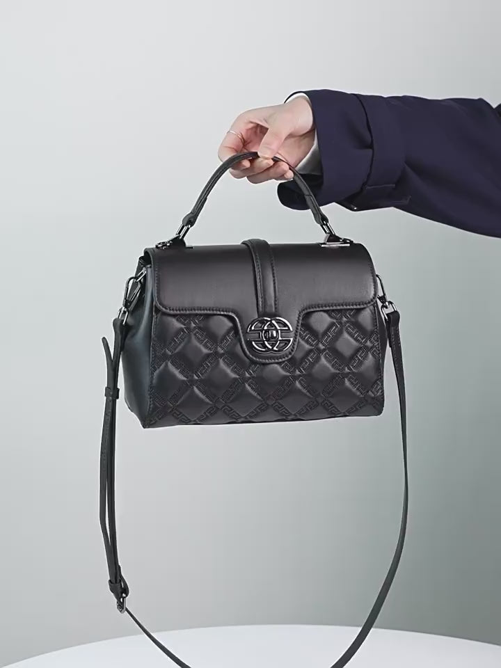 Genuine Leather Shoulder Crossbody Purse