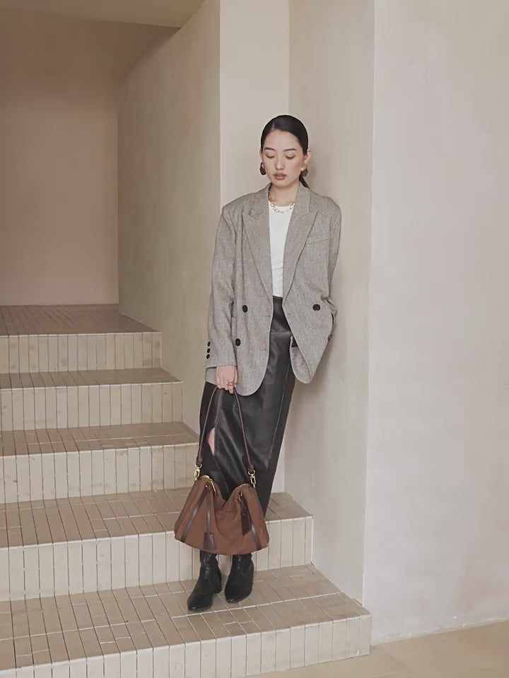 Genuine Leather Crossbody Handheld Tote Bag