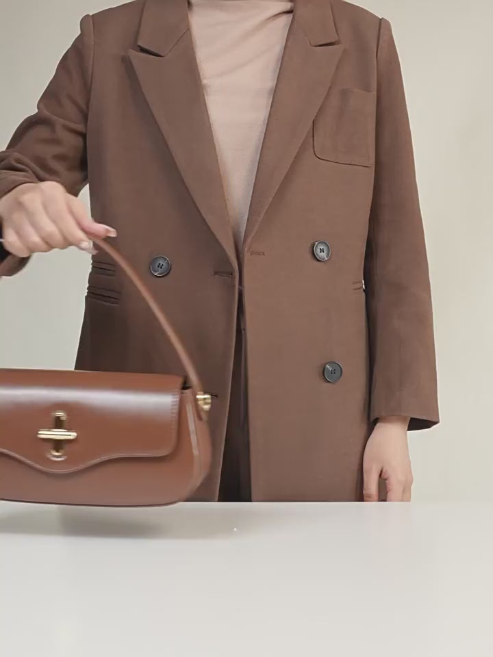 Korean Style Shoulder Crossbody Handbag Baguette Bag