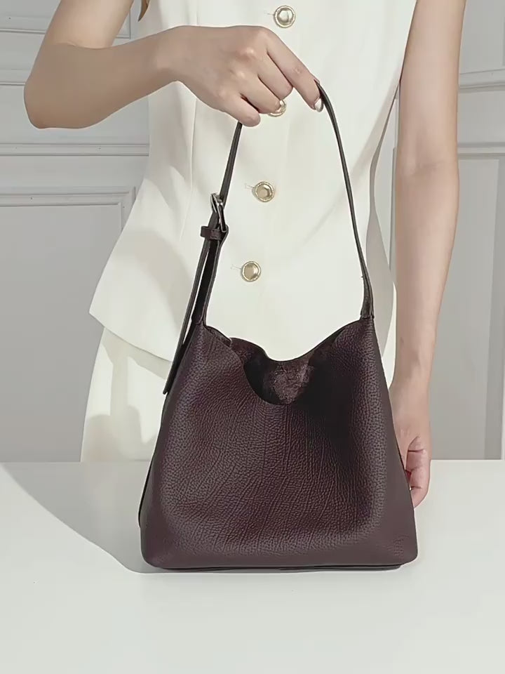 Genuine Leather Shoulder Crossbody Handbag Tote Bag