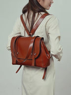 Large Capacity Genuine Leather Women's Backpack