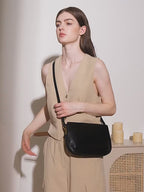Genuine Leather Shoulder Crossbody Handbag Underarm Bag