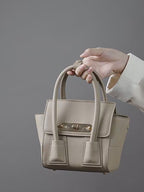 Minimalist Genuine Leather Shoulder Crossbody Tote Bag