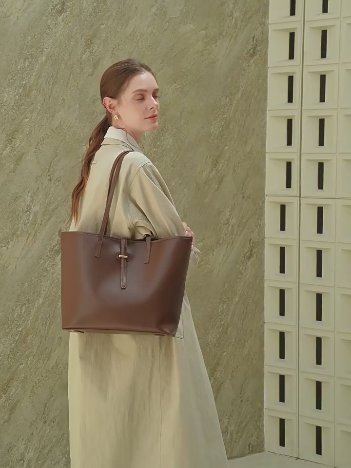 Genuine Leather Shoulder Crossbody Handbag Tote Bag